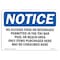 Signmission OSHA Notice Sign, 7" H, Rigid Plastic, No Outside Food Or Beverages Permitted In Sign, Landscape OS-NS-P-710-L-14713 - alternate 1
